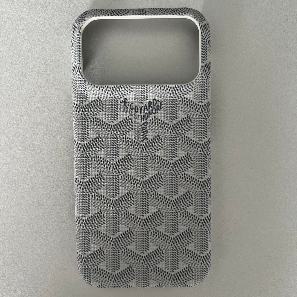 Goyard leather Case iPhone 17