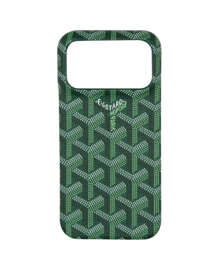 Goyard leather Case iPhone 17