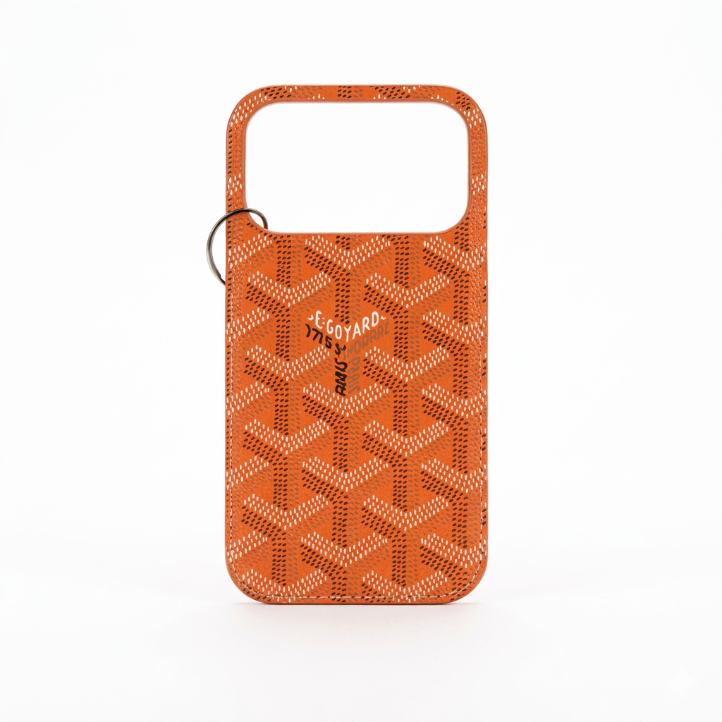 Goyard leather Case iPhone 17