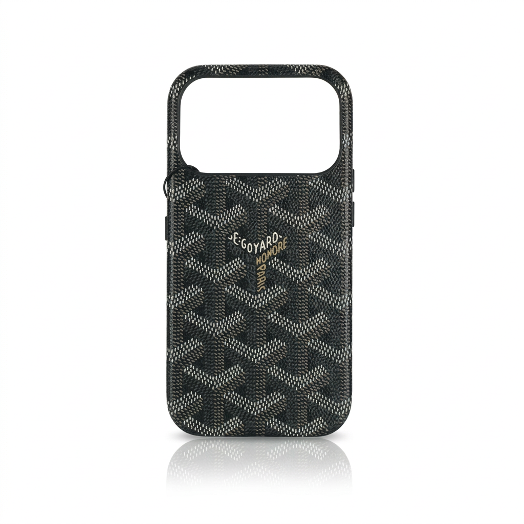 Goyard leather Case iPhone 17